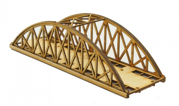 TT-BR012 Single Track Short Bowstring Rail Bridge TT:120 Gauge Model Laser Cut Kit